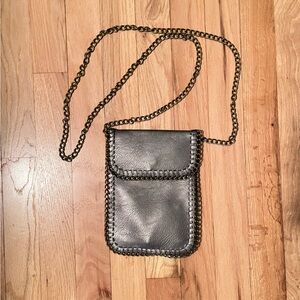 Metallic chain purse